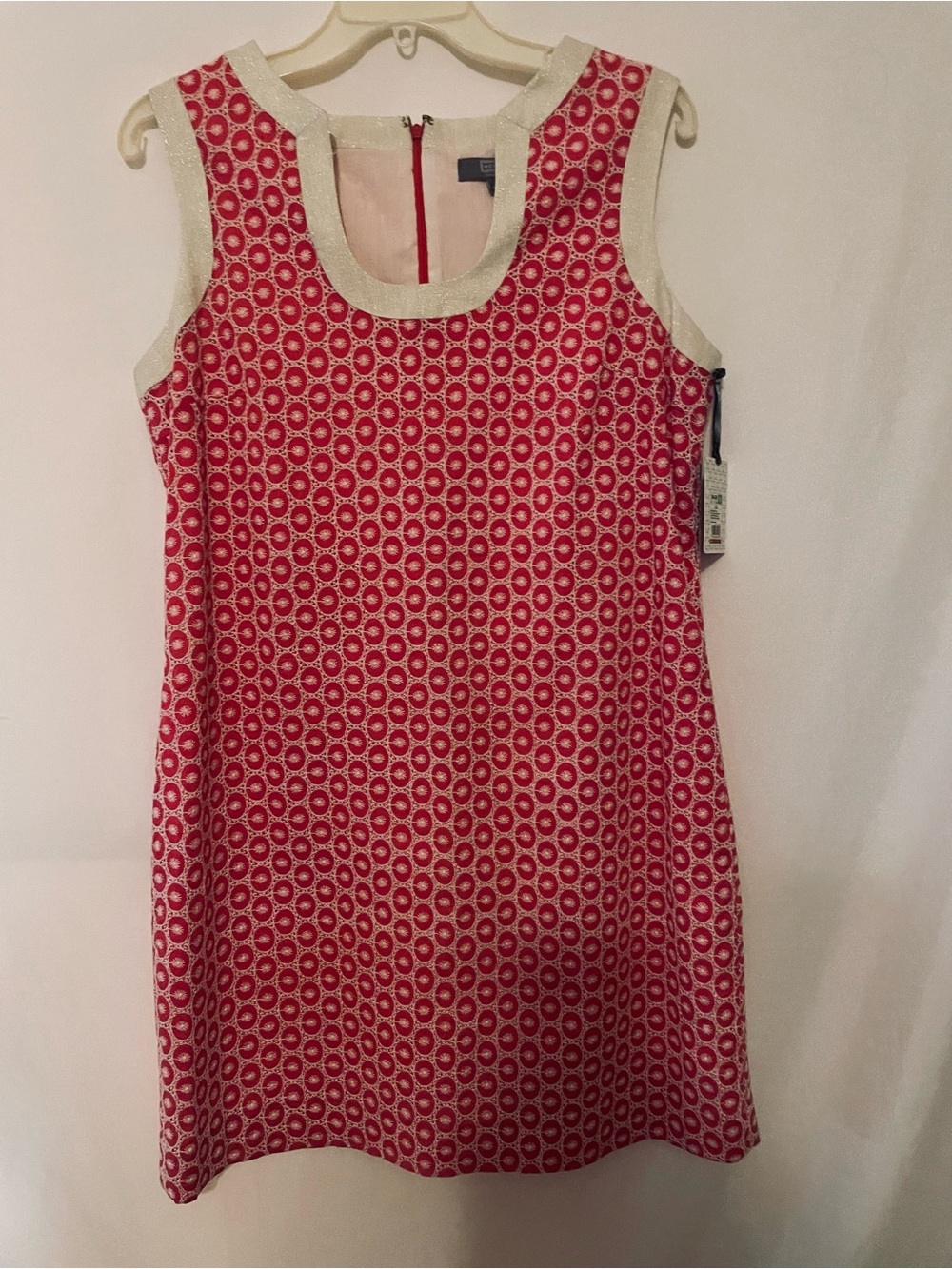 Merona Pink and Cream Sleeveless Mini Dress